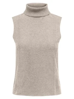 Only Onatty / oft Ro Neck Top Cc wt | Sticka|Västar