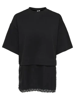 Onlmexa S/S Tee Lace Top
