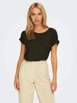 Onlmoster S/S O-Neck Top