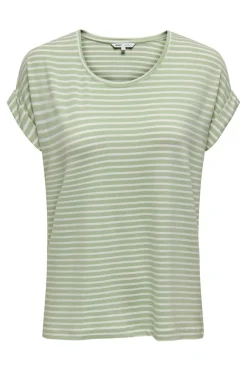 Only Onoter tripe / O-Neck Top | T-Shirts & Toppar