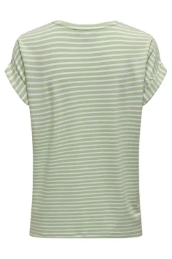 Only Onoter tripe / O-Neck Top | T-Shirts & Toppar