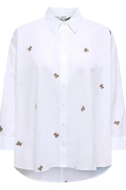 Onlnew Lina Grace Ls Emb Shirt