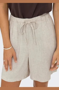 Onlsiesta Pull-Up Lin Bl Shorts
