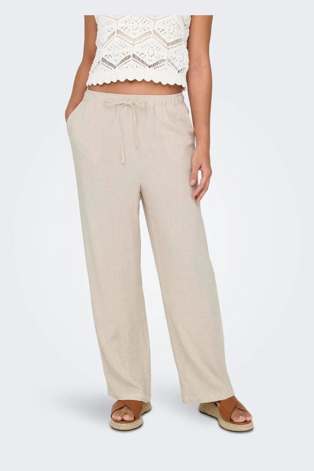Only Onlsiesta Pull-Up Linen Bl | Set|Jeans, Leggings & Byxor