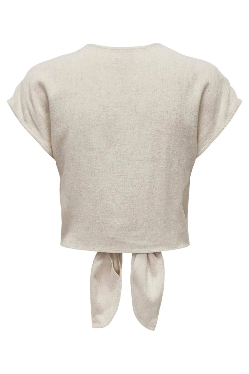 Onlsiesta Ss Knot Lin Bl Shirt