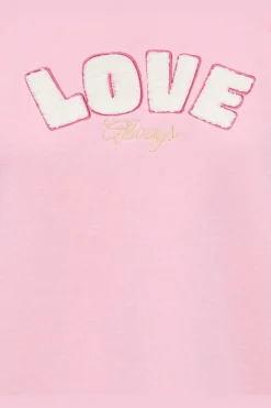 Onlsina S/S O-Neck Terry Emb Swt