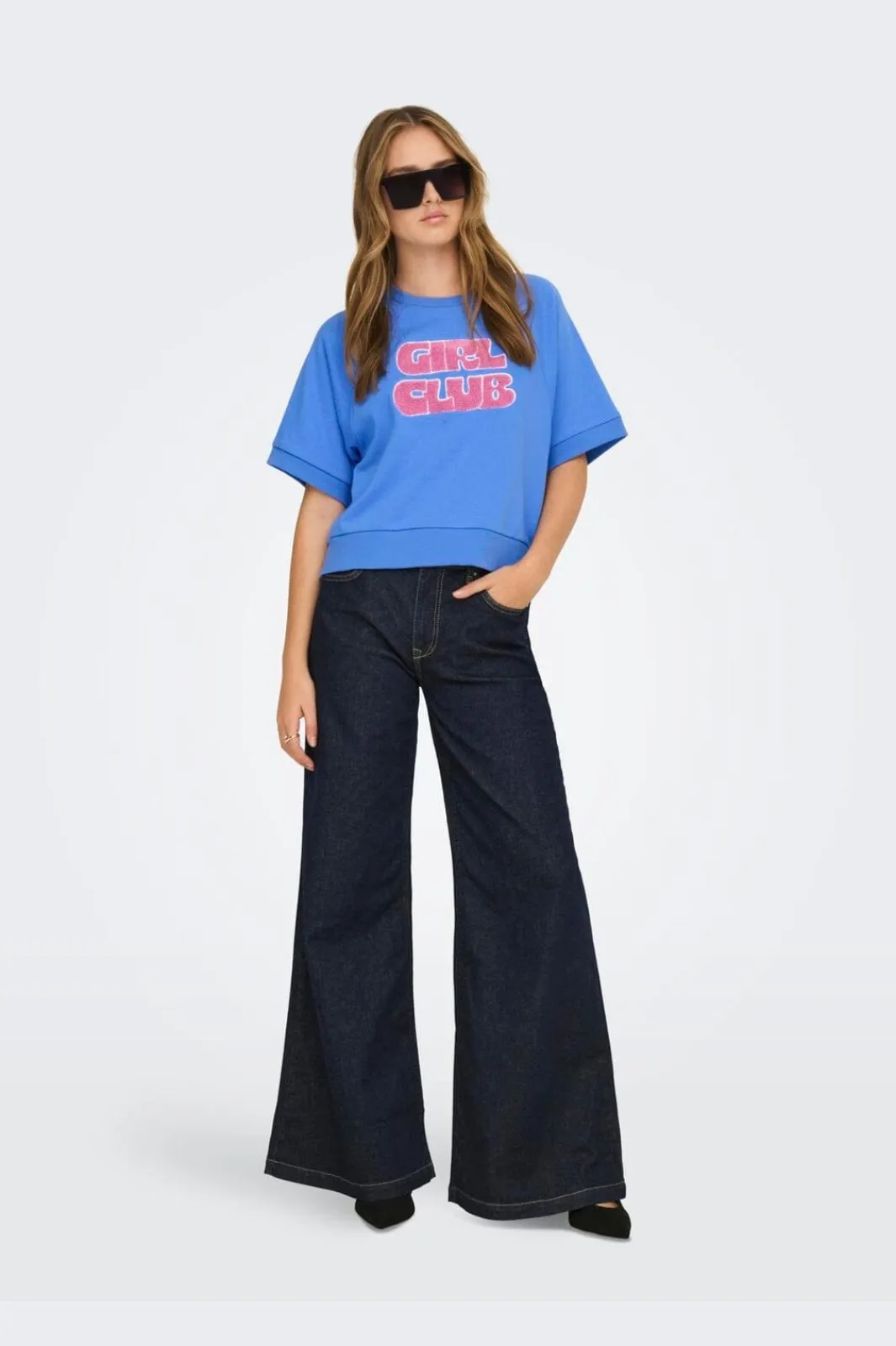 Only Onina / O-Neck Terry Eb wt | Träningsoveraller & Comfy Wear