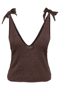 Only Onunny Tie trap V-Neck Top Cc Knt | T-Shirts & Toppar