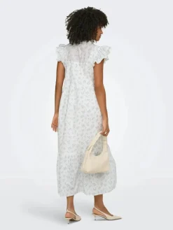 Onltea-Idris S/L Frill Tape Dress