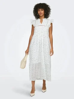 Onltea-Idris S/L Frill Tape Dress