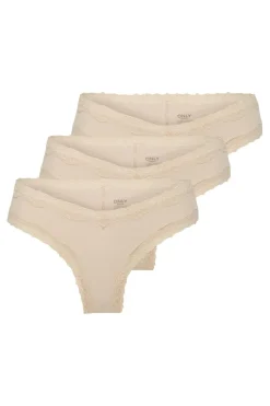Only Ontracy V Cut ace Cheeky Brief 3Pk Acc | Nattkläder & Underkläder