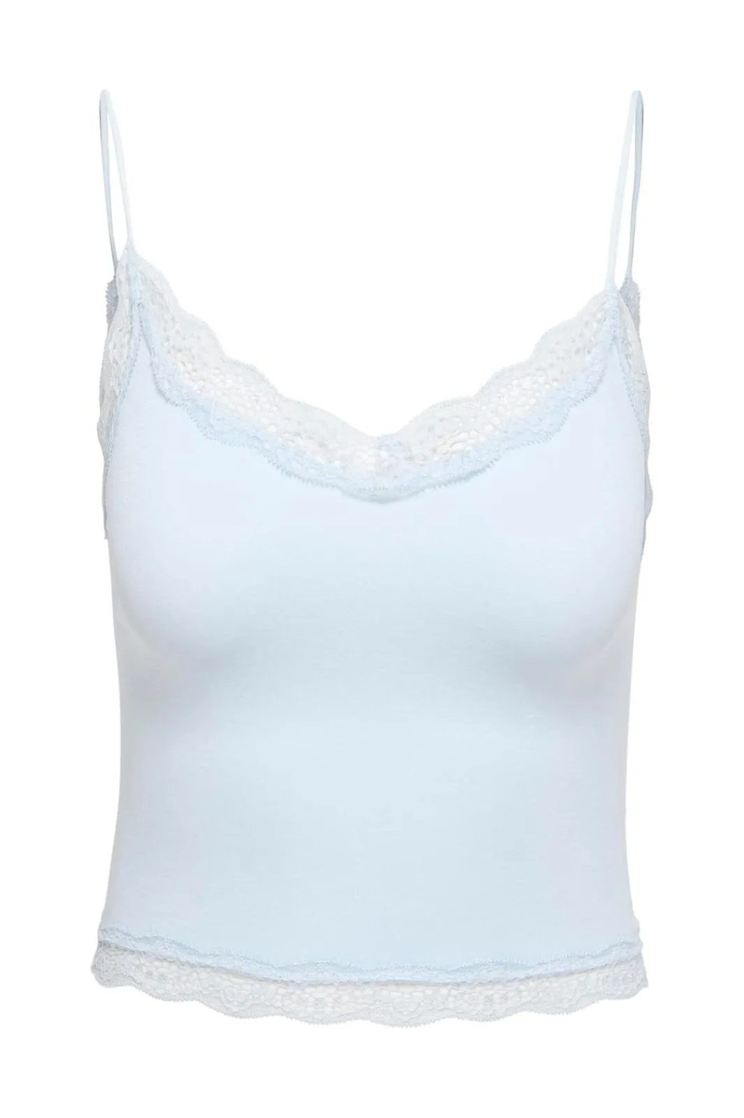 Only Onlvicky Lace Seamless Cropped Top | Nattkläder & Underkläder|T-Shirts & Toppar