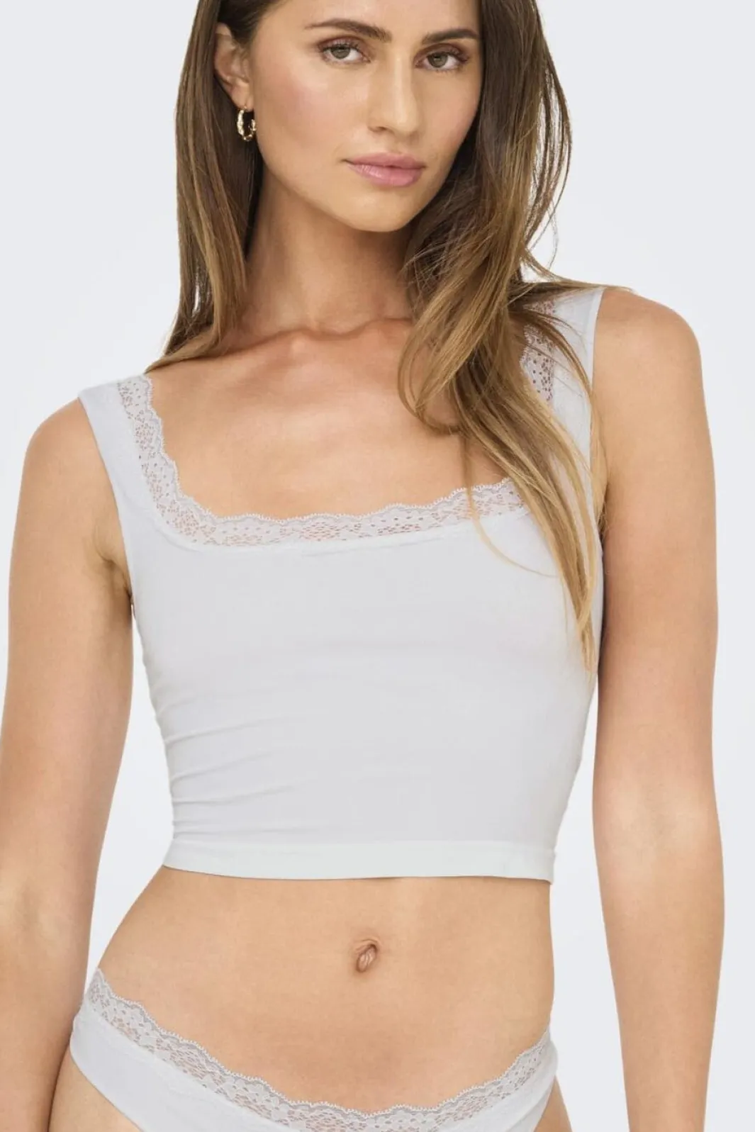 Only Onlvicky Lace Singlet Square Neck Acc | Nattkläder & Underkläder