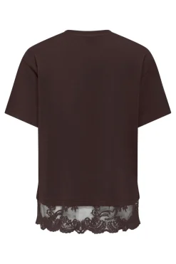 Onlvivvi S/S Lace Bottom Top