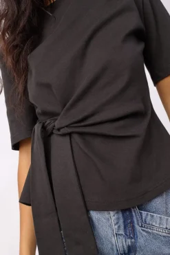 Orianecc Pleat Tie Tee 500096