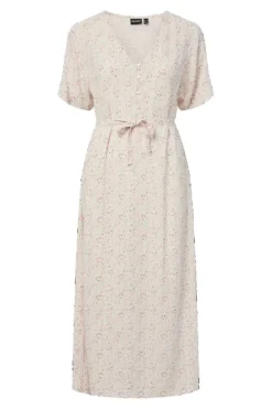 Pcbarri Ss Midi V-Neck Dress Msa