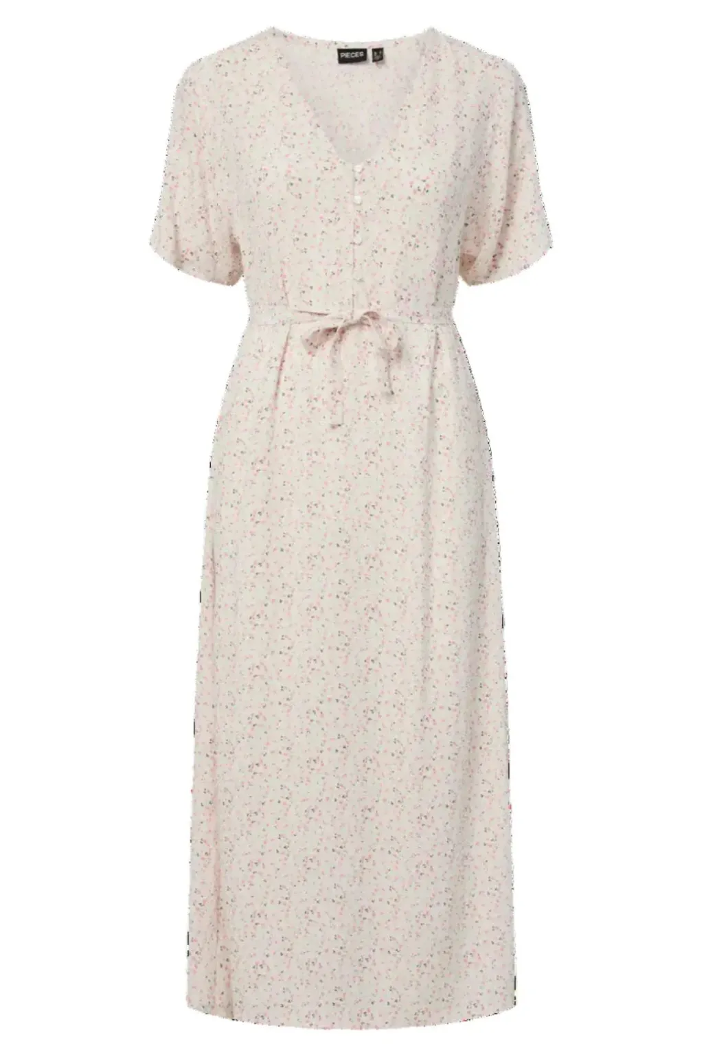 Pcbarri Ss Midi V-Neck Dress Msa