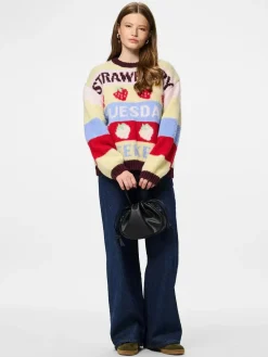 Pieces Pcbikka O-Neck Knit | Sticka