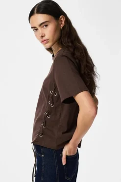 Pcfenja Ss Tie Detail T-Shirt Jsr Pp