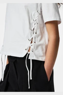 Pieces Pcfenja Tie Detai T-hirt Jr Pp | T-Shirts & Toppar