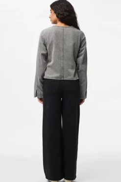 Pieces Pcfenna Deni Wrap hirt Fy | Blusar & Skjortor