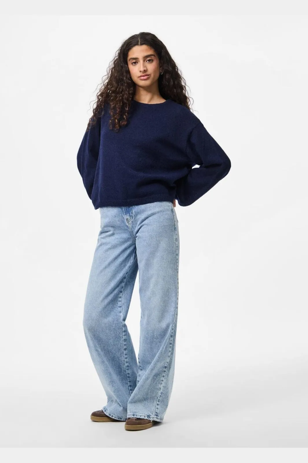 Pieces Pcida O-Neck Knit | Sticka
