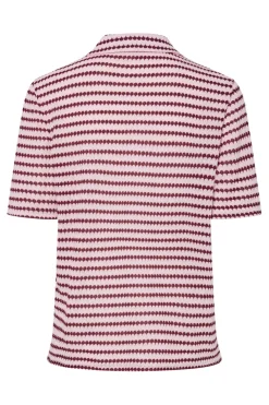 Pcjeya Ss V-Neck Loose Polo