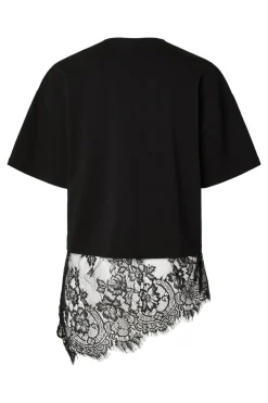 Pcmave Ss Lace T-Shirt Dm