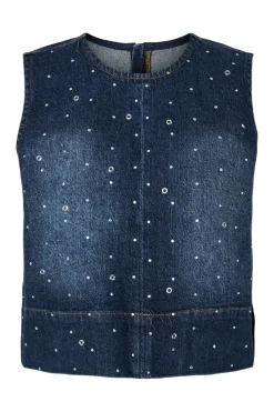 Pieces Pcere O-Neck Deni Top Fy Pp | T-Shirts & Toppar