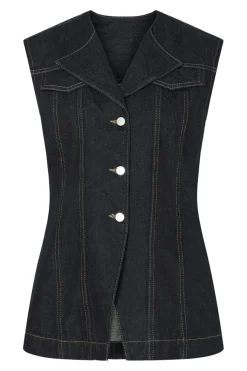 Pieces Pcnua Fitted Deni Vet Fy | Västar