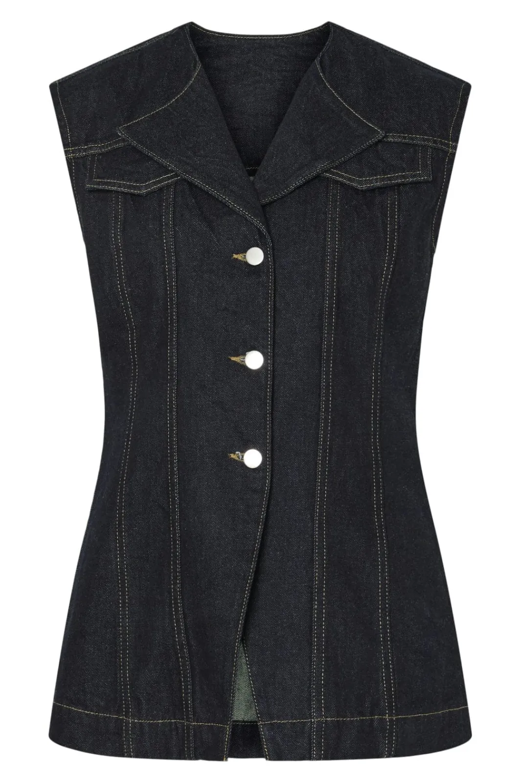 Pieces Pcnua Fitted Deni Vet Fy | Västar