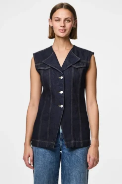 Pieces Pcnua Fitted Deni Vet Fy | Västar