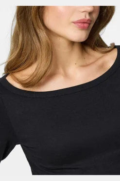 Pcphoebe 3/4 Boatneck Top