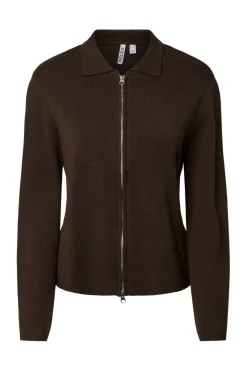 Pcraja Ls Zip Knit Cardigan