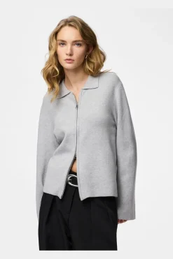 Pieces Pcraja Zip Knit Cardigan | Amningsvänliga Kläder|Cardigans