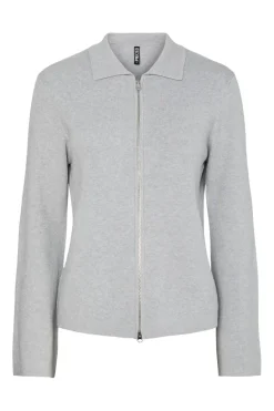 Pieces Pcraja Zip Knit Cardigan | Amningsvänliga Kläder|Cardigans
