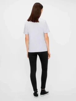 PcRia SS Fold Up Solid Tee