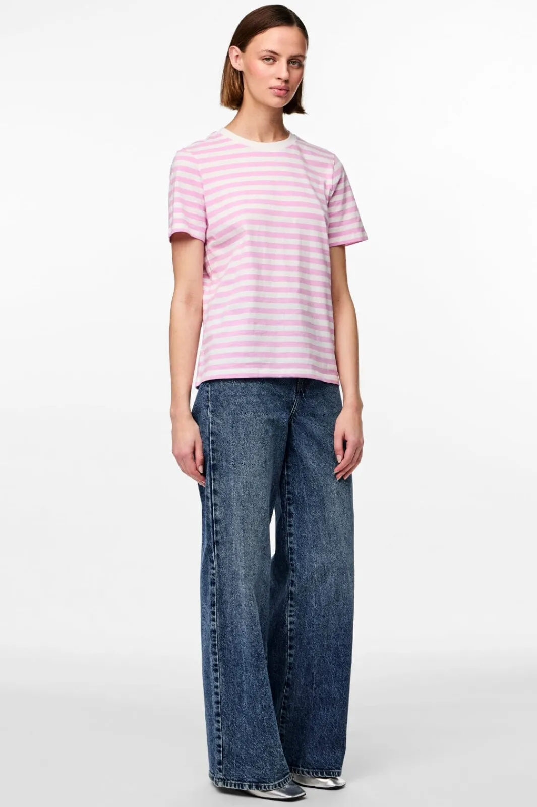 Pieces Pcria Tee tripe | T-Shirts & Toppar