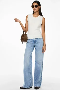 Pieces Pcselma Lw Wide Jeans Lb | Jeans, Leggings & Byxor