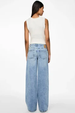 Pieces Pcselma Lw Wide Jeans Lb | Jeans, Leggings & Byxor