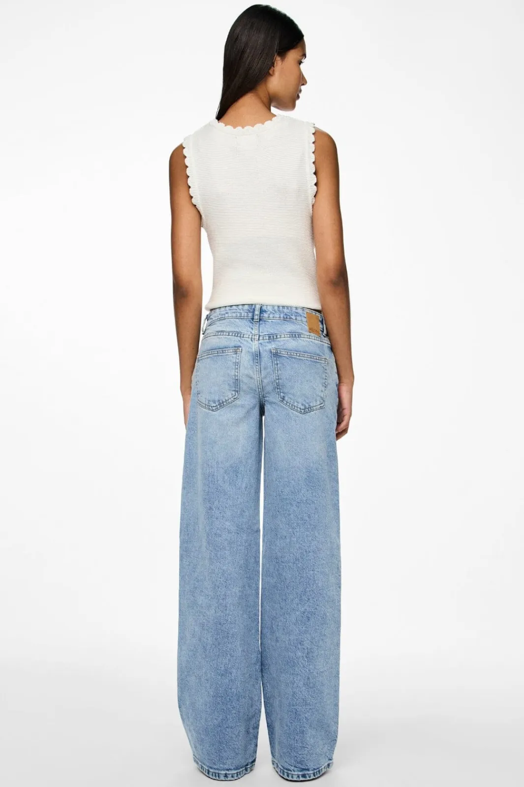 Pieces Pcselma Lw Wide Jeans Lb | Jeans, Leggings & Byxor