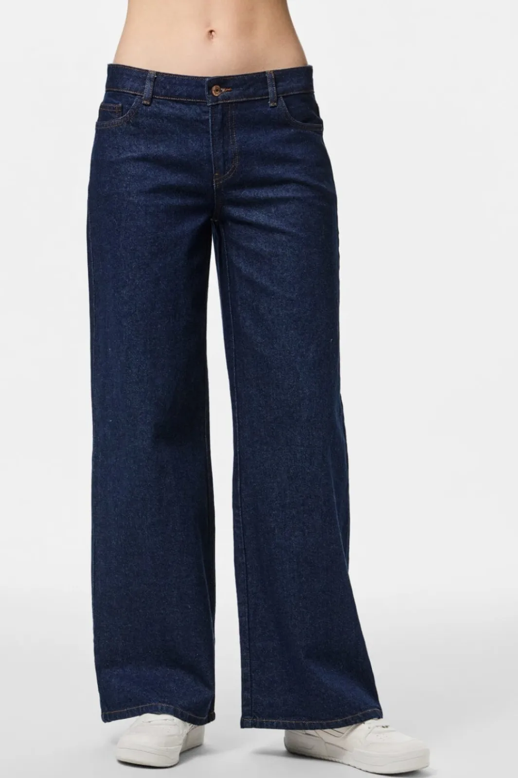 Pieces Pcselma Lw Wide Jeans Rinse | Jeans, Leggings & Byxor
