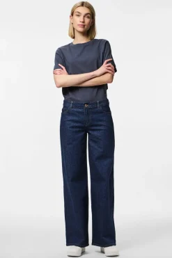 Pieces Pcselma Lw Wide Jeans Rinse | Jeans, Leggings & Byxor
