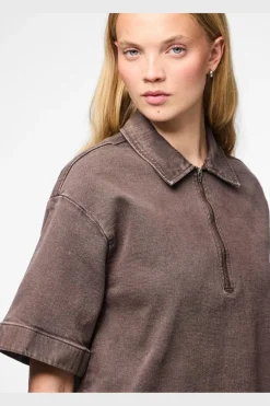 Pieces Pcea 3/4 Zip Deni Dre Fy | Klänningar