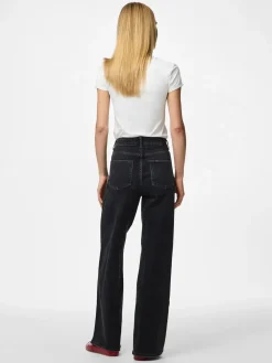 Pcsilke Wide Jeans Bl