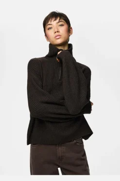 Pieces Pciy Haf Zip Knit | Sticka