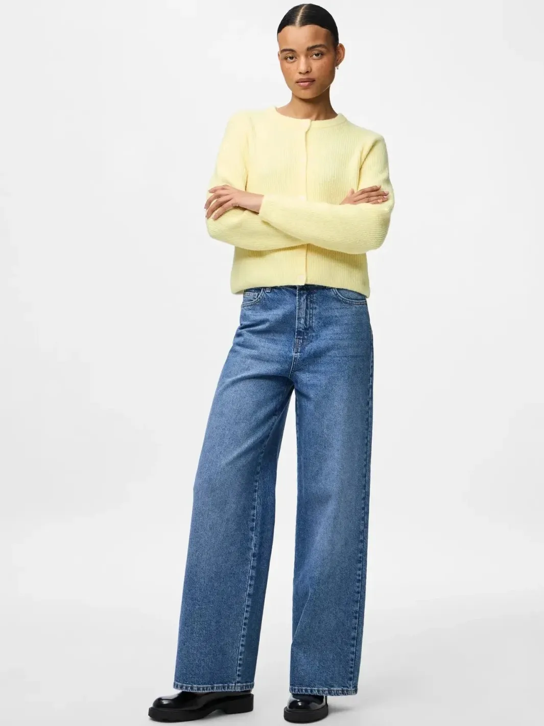 Pieces Pciy O-Neck Knit Cardigan | Cardigans