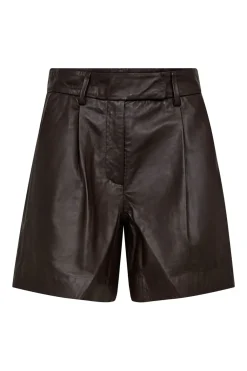 Phoebecc Leather Pleat Shorts 31458