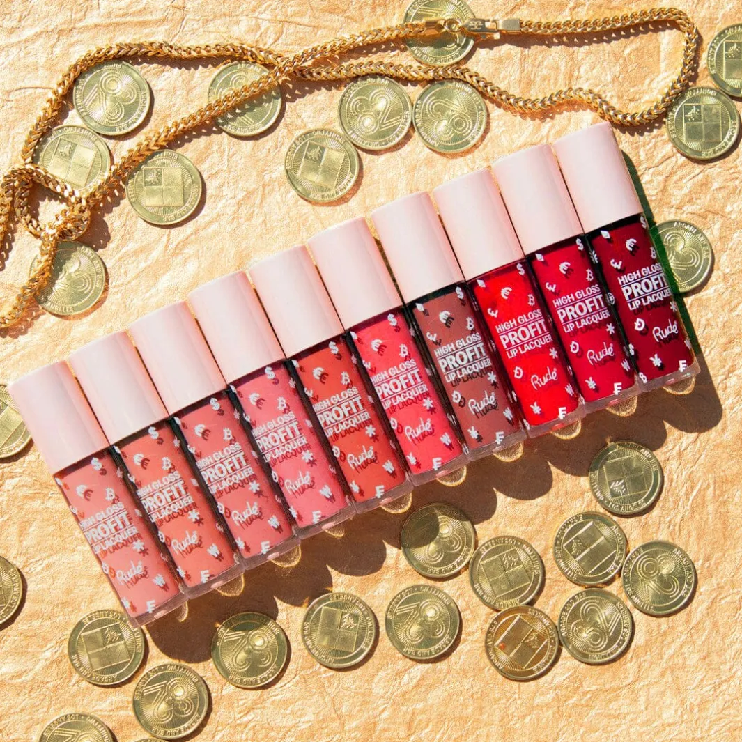 Rude Cosmetics Rchigh Gloss Profit Lip Lacquer Dollar | Läppglans