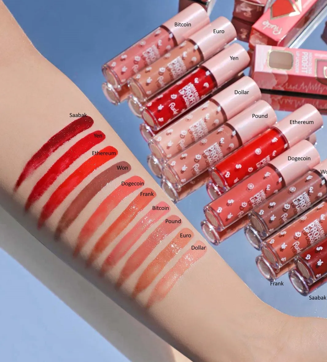 Rude Cosmetics Rchigh Gloss Profit Lip Lacquer Dollar | Läppglans